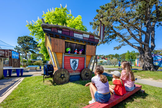 Espectáculo de marionetas para niños en el camping CAPFUN Grand Large en FOUESNANT (29).