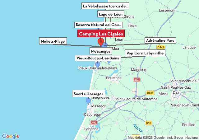 Mapa de ciudades para visitar