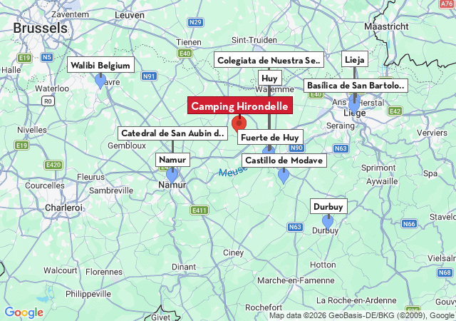 Mapa de ciudades para visitar
