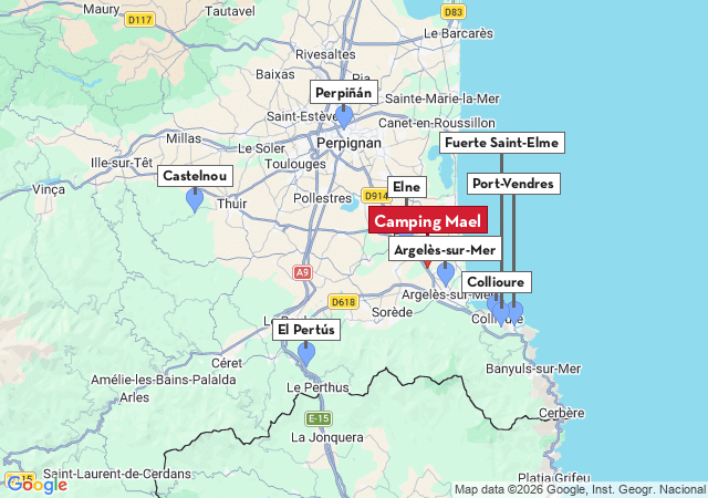 Mapa de ciudades para visitar