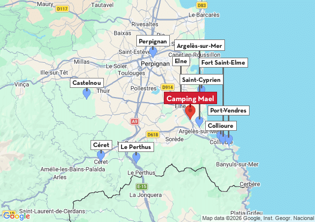 Mapa de ciudades para visitar