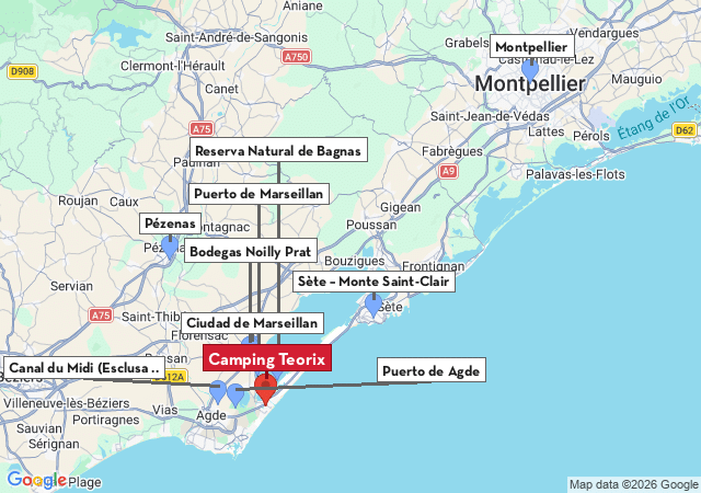 Mapa de ciudades para visitar