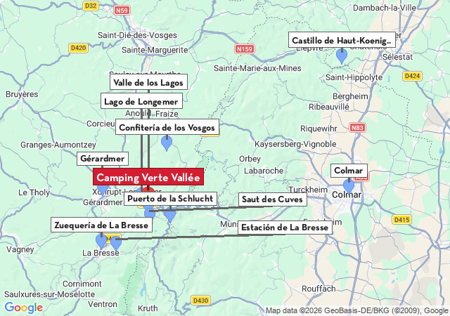 Mapa de ciudades para visitar