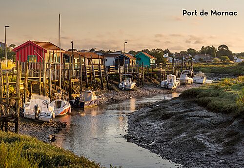 Puerto de Mornac, t�pico pueblo ostr�cola de Charente-Maritime, para descubrir.