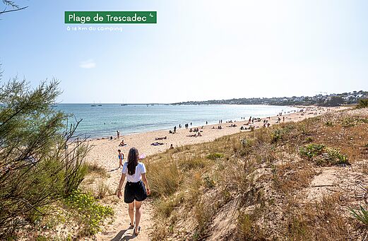 Playa de Trescadec, hermosa extensi�n de arena fina en Finisterre, Breta�a.