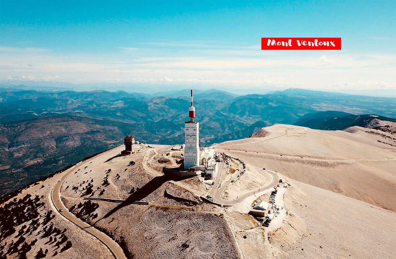 Cima del Mont Ventoux, observatorio y vista panor�mica en Provenza.