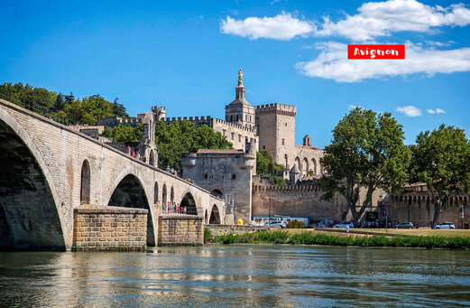 Puente de Avi��n y Palacio de los Papas, monumentos hist�ricos para visitar en Provenza.