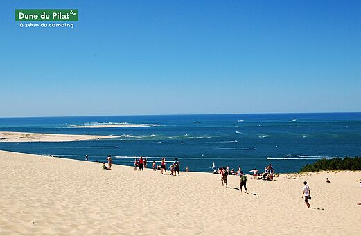 Duna del Pilat, sitio natural excepcional cerca de Biscarrosse, Nueva Aquitania.