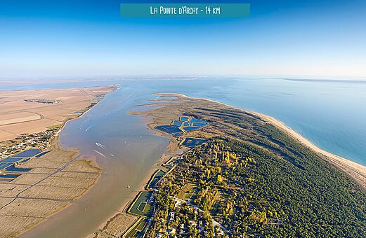 Punta de Arcay, paisaje costero y playas salvajes cerca de La Tranche sur Mer (85).