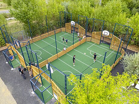 Campo multideportivo camping VAGUES OCEANES Bois Joly Saint-Jean-de-Monts (85).