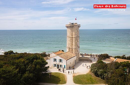 Faro de las Ballenas, monumento hist�rico emblem�tico de la Isla de R�, Charente-Maritime.