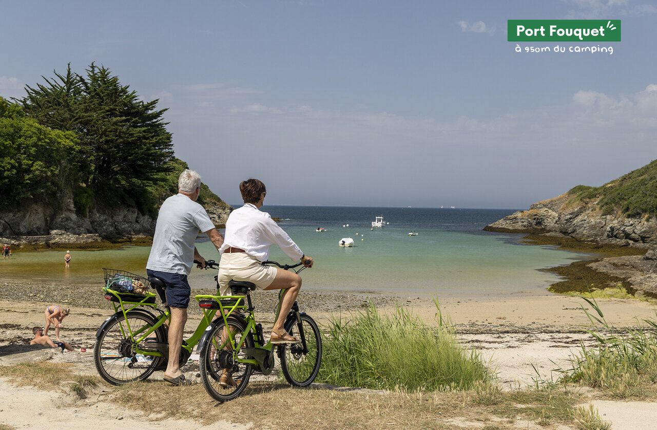 Port Fouquet, hermosa playa de arena fina en Belle-�le-en-Mer.