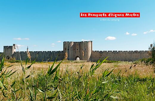 Murallas medievales de Aigues-Mortes, sitio hist�rico para visitar en Occitania, Gard.