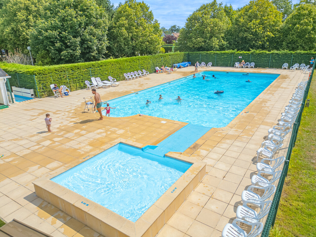 Piscina, ni�os en camping CLICOCHIC Brise de Cabourg en Varaville (14).