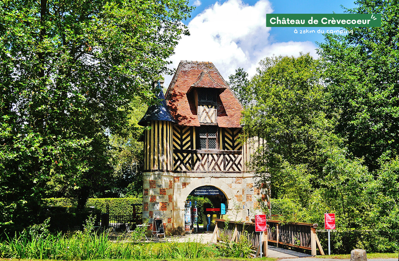 Castillo de Cr�vecoeur, monumento hist�rico medieval para visitar cerca de Varaville.