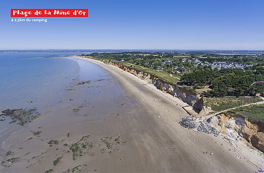 Playa de la Mine d'Or, una hermosa playa de arena cerca de Pénestin.