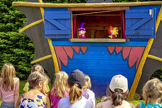 Marionetas para niños en camping CAPFUN Château de Galinée, SAINT CAST LE GUILDO.