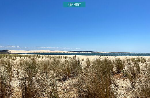 Playa salvaje y dunas de Cap Ferret, lugar para visitar cerca de Cassy-Lanton.