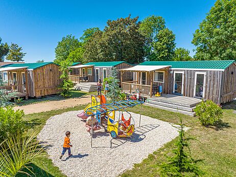 Zona de juegos infantil, Mobil-homes en CAPFUN Curty's en Jard sur Mer (85).