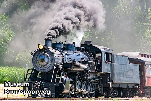Antigua locomotora de vapor del Museum Buurtspoorweg, una atracci�n tur�stica.