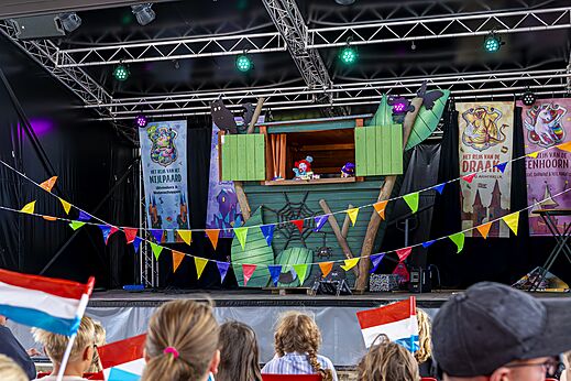Espectáculo de marionetas para niños en el camping CAPFUN Eibernest en Eibergen.