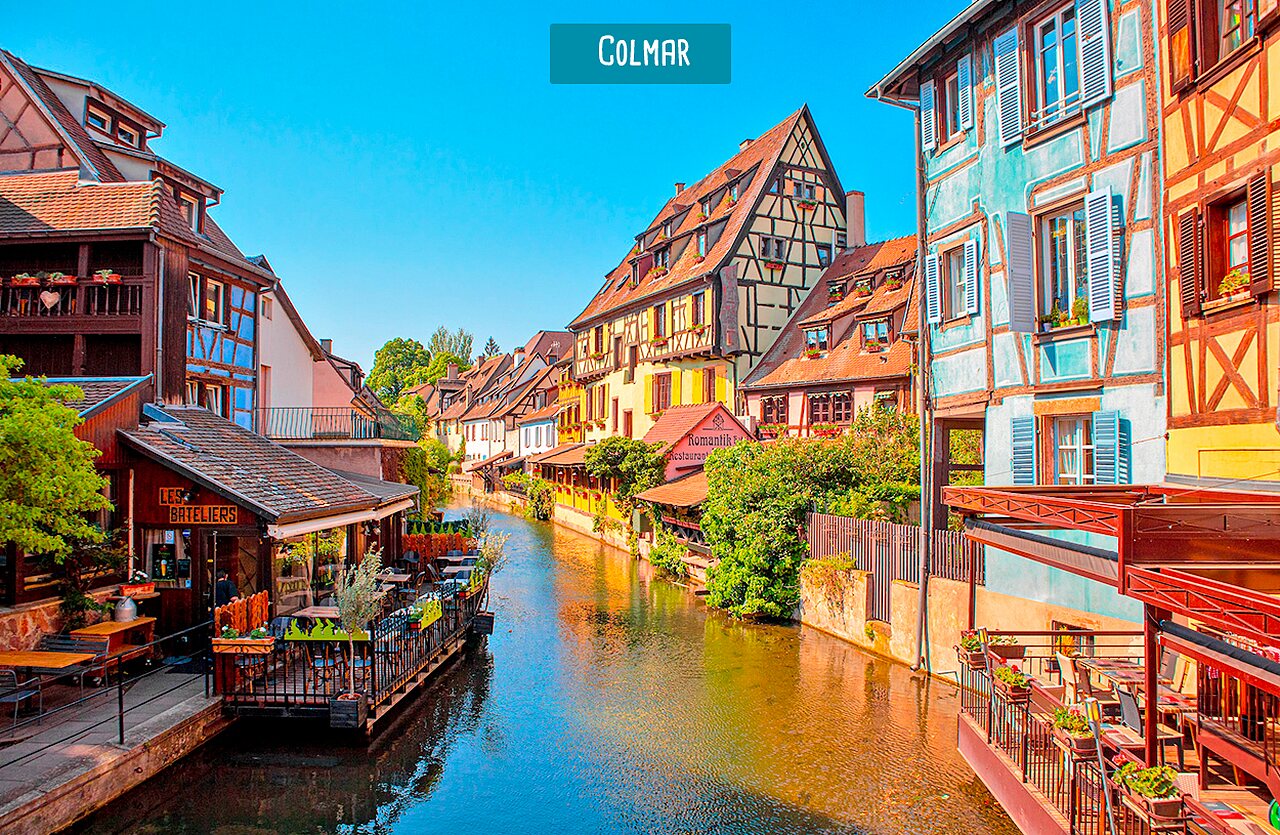Barrio de la Peque�a Venecia en Colmar, lugar para visitar cerca del camping.
