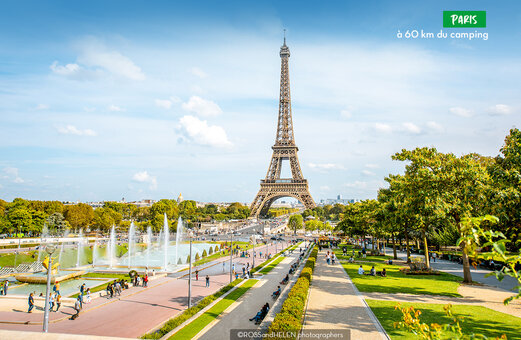 Torre Eiffel y jardines del Trocadero, lugar para visitar en París.