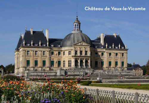 Castillo de Vaux-le-Vicomte, impresionante monumento hist�rico para visitar cerca del camping.