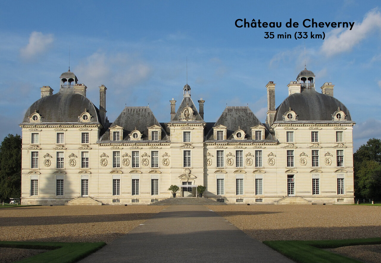 Castillo de Cheverny, majestuoso monumento hist�rico cerca de Blois, Valle del Loira.