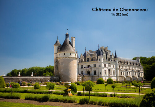 Majestuoso Castillo de Chenonceau, monumento hist�rico cerca de Tours, Valle del Loira.