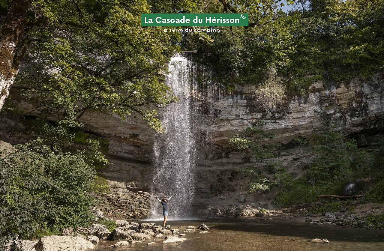 Cascada del H�risson, Jura, Francia, un hermoso lugar natural para visitar.