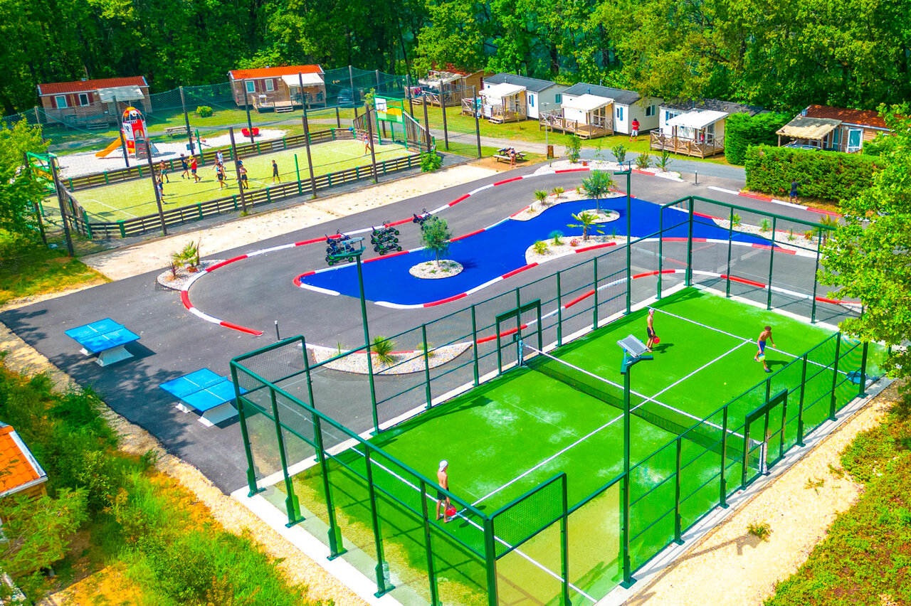 Deportes, karts, juegos en el camping CAPFUN Hauts de Ratebout en STE FOY DE BELVES.