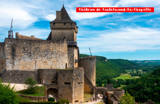 Castillo medieval de Castelnaud-La-Chapelle, lugar hist�rico para visitar en Dordo�a.