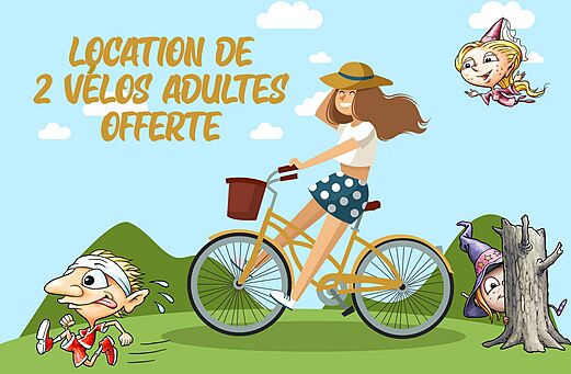 Oferta alquiler dos bicicletas adultos en camping CLICOCHIC Havre de Berni�res.