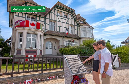 Casa de los Canadienses, sitio histórico y memorial de la Segunda Guerra Mundial en Normandía.