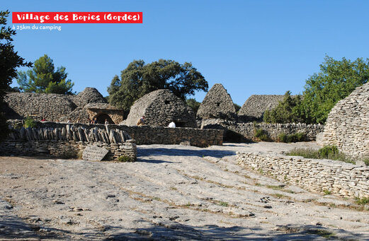 Aldea de Bories, casas de piedra seca tradicionales cerca de Gordes en Provenza.