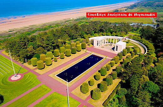 Cementerio Americano de Normandía, sitio histórico para visitar cerca de Grandcamp - Maisy.