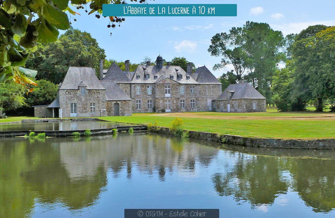 Abad�a de La Lucerne, monumento hist�rico para visitar cerca de Hudimesnil, Normand�a.