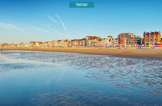 Playa de Malo-les-Bains en Dunkerque, un lugar para visitar en Hauts-de-France.