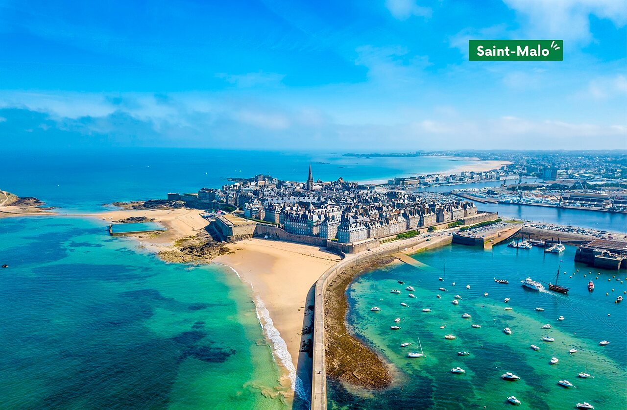 Saint-Malo, ciudad corsaria fortificada, playas, para visitar cerca del camping.