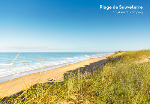 Playa de Sauveterre, arena fina y dunas cerca de Les Sables d'Olonne.