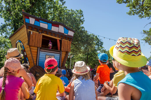 Espectáculo de marionetas para niños en el camping CAPFUN Marina d'Aléria en Aleria.