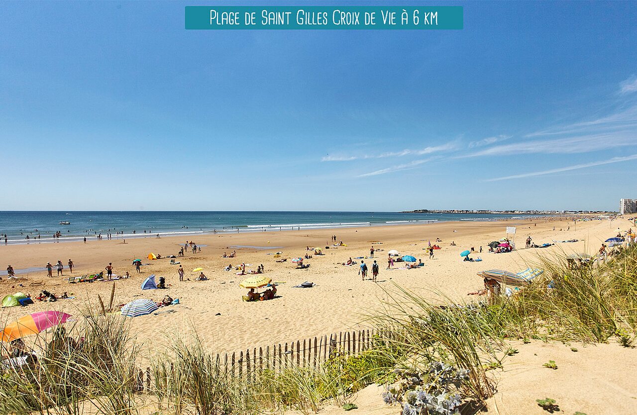 Gran playa de Saint Gilles Croix de Vie, lugar tur�stico en Vandea.