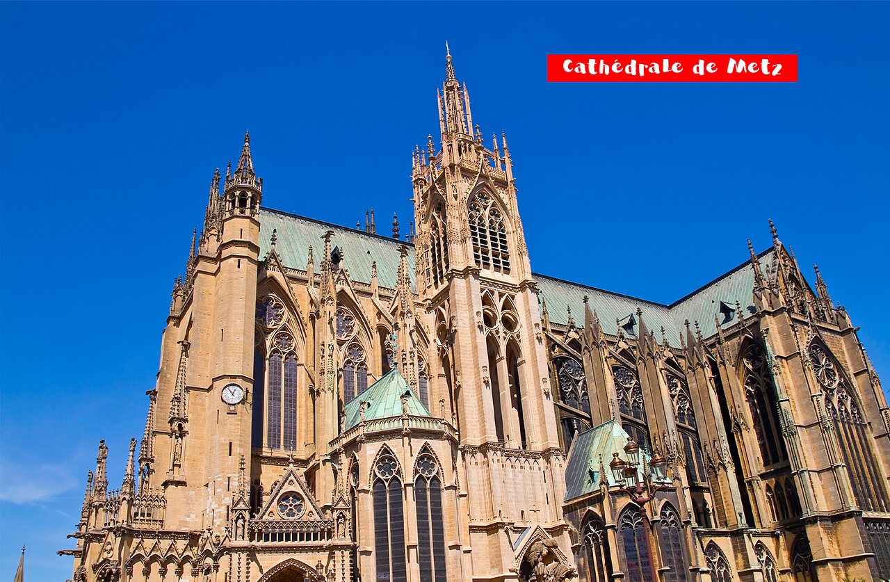 Majestuosa Catedral de San Esteban de Metz, monumento hist�rico para visitar en Mosela.