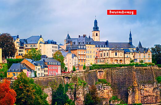 Ciudad de Luxemburgo, capital del Gran Ducado, con edificios hist�ricos y fortificaciones.