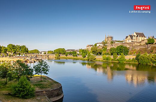 Castillo de Angers y el Maine, ciudad histórica para visitar cerca de Coutures.
