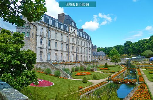 Castillo de l'Hermine y jardines en Vannes, un lugar para visitar.