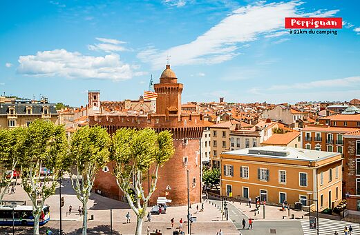 El Castillet, monumento emblem�tico de Perpi��n, ciudad para visitar en Occitania.