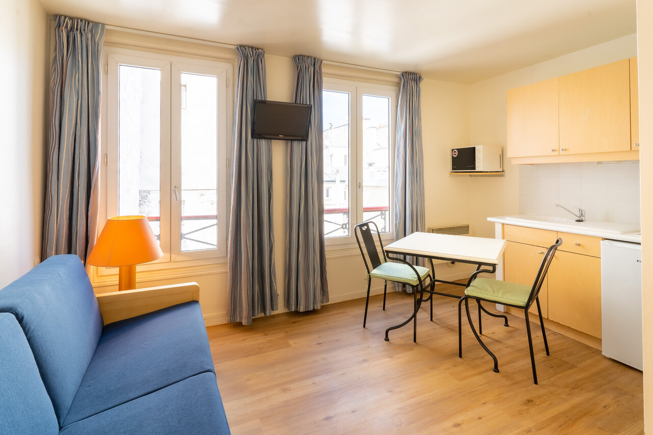 Interior Mobil-home en el camping CAPFUN Hotel Paris Saint Germain en PAR�S (75).