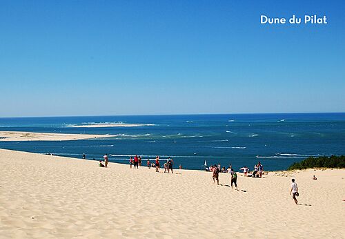 Duna del Pilat, enorme duna de arena con vistas a la bah�a de Arcachon.